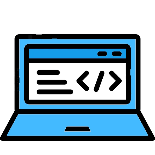 Laptop displaying optimized code representing NRI's tactical approach to software development